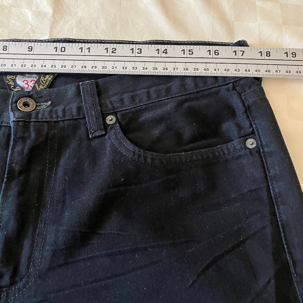 Lucky Brand Mens Jeans, Black Denim, Reg. Inseam, Made in America, Size 33 - Picture 8 of 15